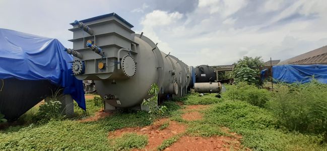 Image of equipment before erection at site